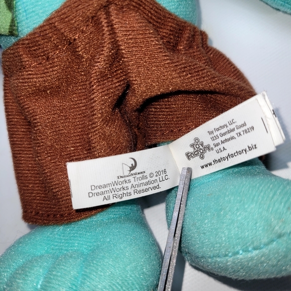 HAPPY BLUE BRANCH TROLL,DreamWorks Troll Plush Stuffed Animal - Picture 4 of 7